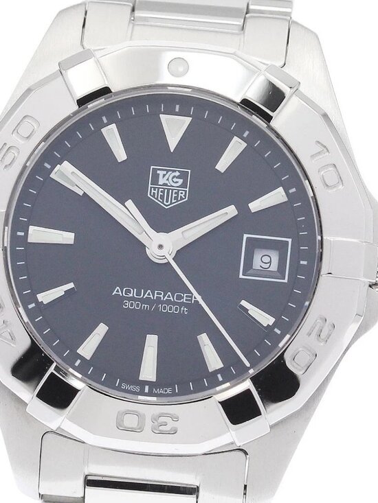 TAG HEUER Aquaracer WAY1410 Date Black Dial Quartz Ladies Watch_944339 main image 9